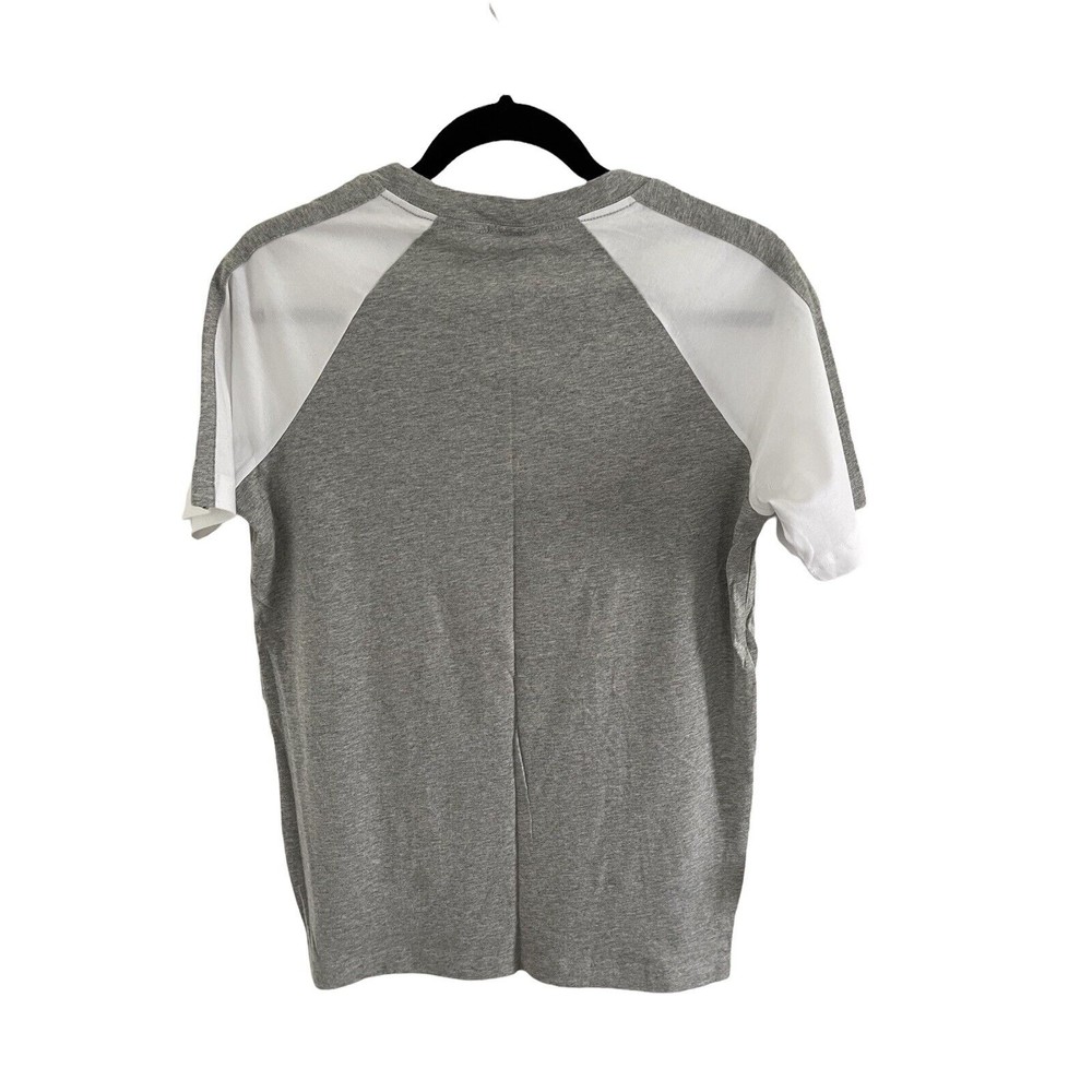 Victoria's Secret Pink Campus Short‎ Sleeve Tee Shirt Gray White XS NWT - Picture 2 of 5